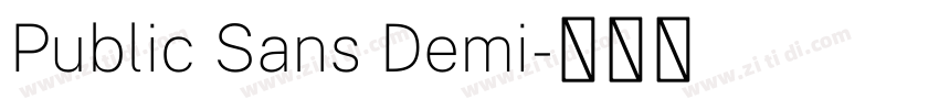 Public Sans Demi字体转换 Public Sans Demi字体转换